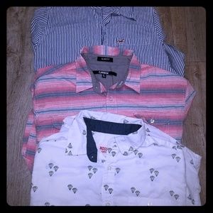 Hollister, Carbon & Mossimo LS button shirts